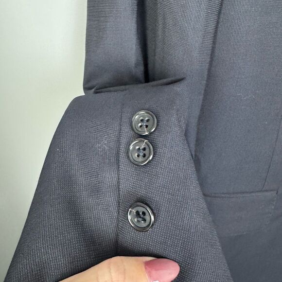 BURBERRY | Dark Blue 100% Wool Blazer Sport Coat Men’s Size 40 Regular UK - Picture 6 of 9